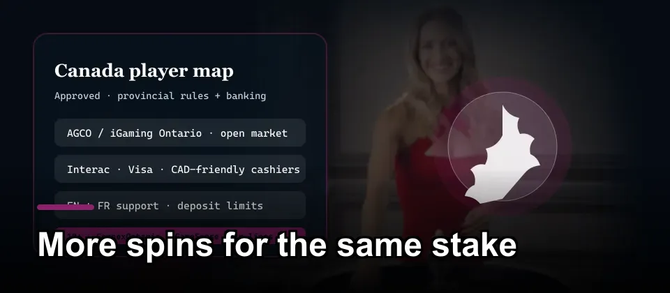 Canada regulation and banking map for approved online casino players